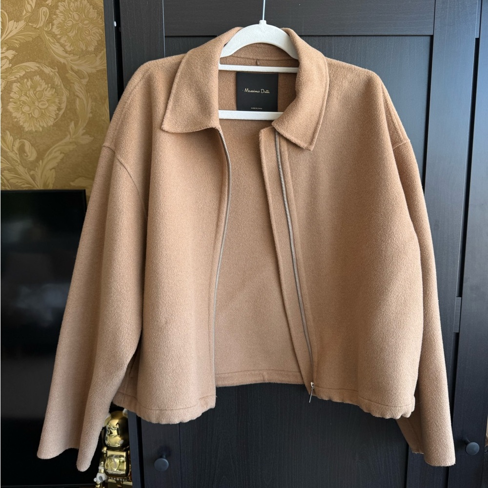Massimo Dutti Wool Blend jacket with zip up - Picture 2 of 11
